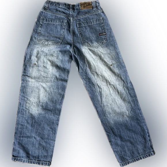 Y2K vintage Denim pants with Patches vintage - Picture 3 of 10